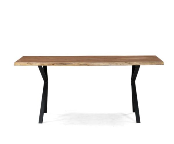 Acacia Wood Dining Table X Leg