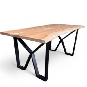 Acacia Wood Dining Table Square Leg - Image 2
