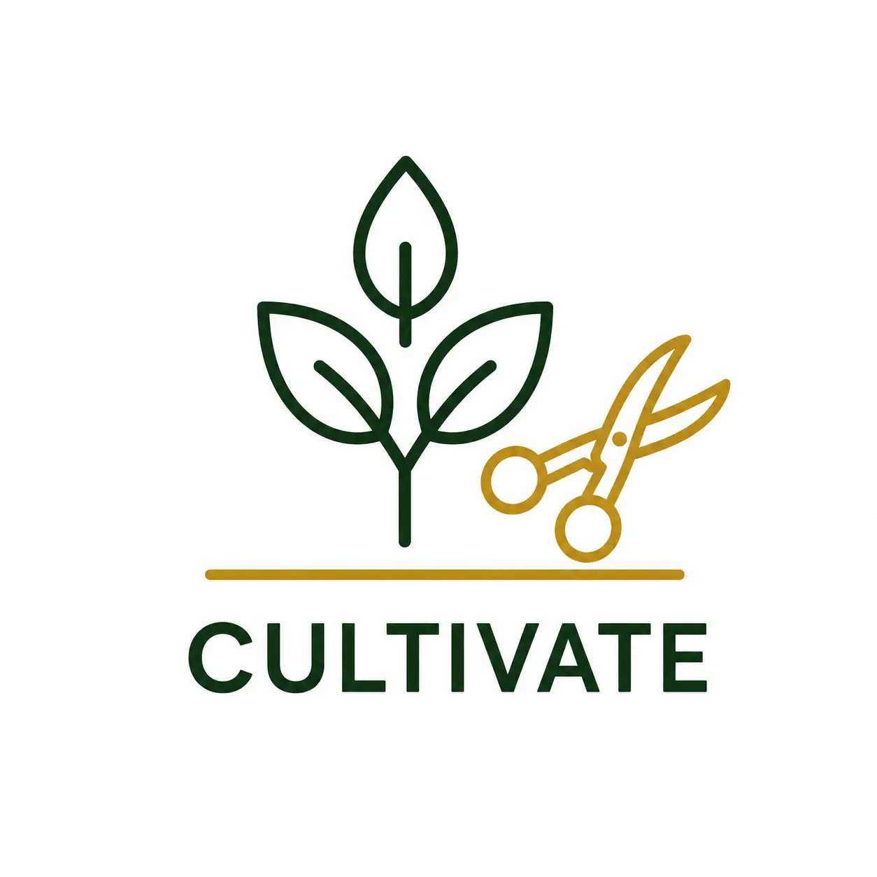 CULTIVATE garden maintenance icon for estate landscaping lawn care irrigation maintenance and tree shrub pruning by Down2Earth Pretoria